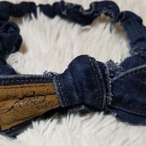 Tasty Raw Edge Denim HEADBANZ- "Britt"